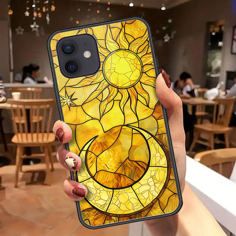iPhone 12 Mini Cover - Celestial Starry Universe Series - HQ Ultra Shine Premium Infinity Glass Soft Silicon Borders Case