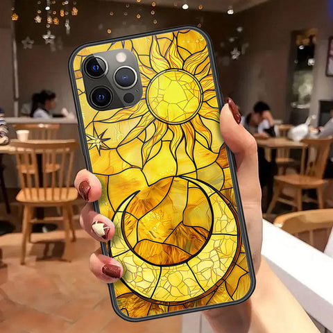 iPhone 12 Pro Max - Celestial Starry Universe Series - HQ Ultra Shine Premium Infinity Glass Soft Silicon Borders Case
