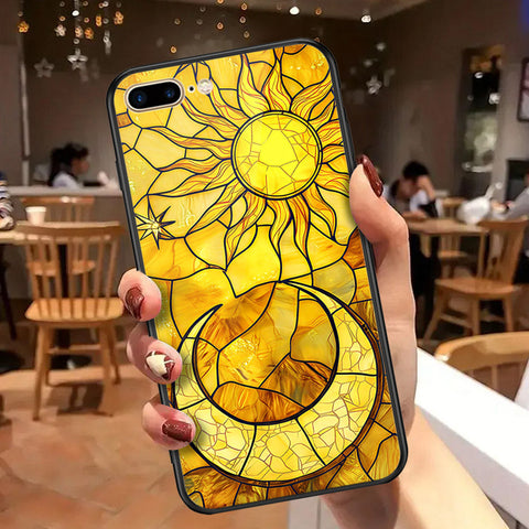 iPhone 8 Plus / 7 Plus - Celestial Starry Universe Series - HQ Ultra Shine Premium Infinity Glass Soft Silicon Borders Case