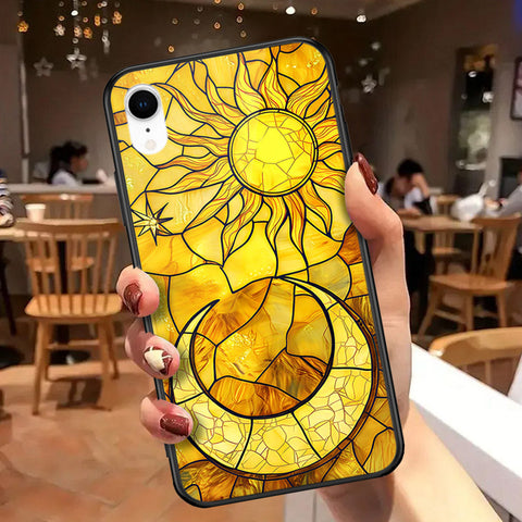 iPhone XR - Celestial Starry Universe Series - HQ Ultra Shine Premium Infinity Glass Soft Silicon Borders Case