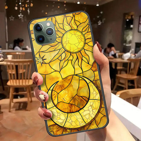 iPhone 11 Pro - Celestial Starry Universe Series - HQ Ultra Shine Premium Infinity Glass Soft Silicon Borders Case