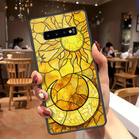Samsung Galaxy S10 Plus Cover - Celestial Starry Universe Series  - HQ Ultra Shine Premium Infinity Glass Soft Silicon Borders Case