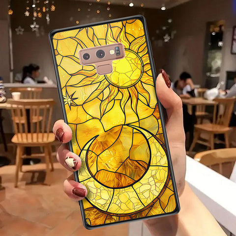 Samsung Galaxy Note 9 Cover - Celestial Starry Universe Series  - HQ Ultra Shine Premium Infinity Glass Soft Silicon Borders Case