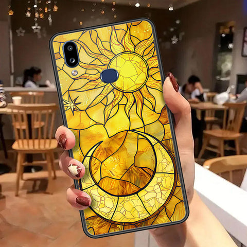 Samsung Galaxy A10s Cover - Celestial Starry Universe Series  - HQ Ultra Shine Premium Infinity Glass Soft Silicon Borders Case
