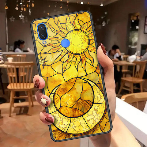 Huawei P Smart Plus Cover - Celestial Starry Universe Series  - HQ Ultra Shine Premium Infinity Glass Soft Silicon Borders Case