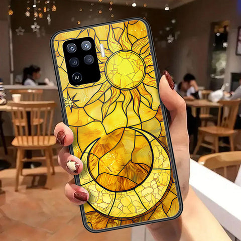 Oppo F19 Pro Cover - Celestial Starry Universe Series  - HQ Ultra Shine Premium Infinity Glass Soft Silicon Borders Case