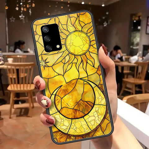 Oppo F19 Cover - Celestial Starry Universe Series  - HQ Ultra Shine Premium Infinity Glass Soft Silicon Borders Case
