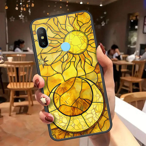 Redmi 6 Pro Cover - Celestial Starry Universe Series  - HQ Ultra Shine Premium Infinity Glass Soft Silicon Borders Case