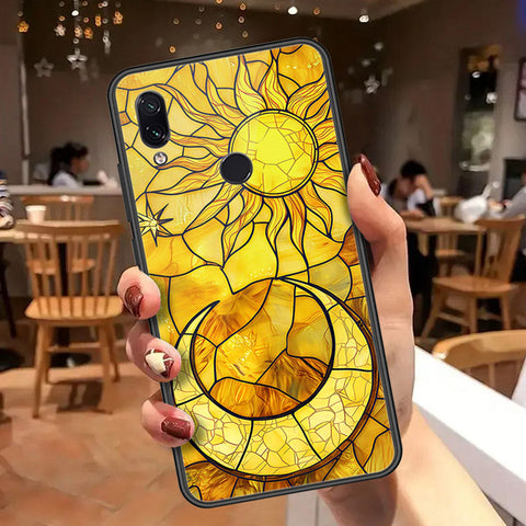 Xiaomi Redmi Note 7 Pro Cover - Celestial Starry Universe Series  - HQ Ultra Shine Premium Infinity Glass Soft Silicon Borders Case