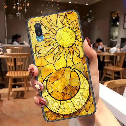 Samsung Galaxy M02 Cover - Celestial Starry Universe Series  - HQ Ultra Shine Premium Infinity Glass Soft Silicon Borders Case