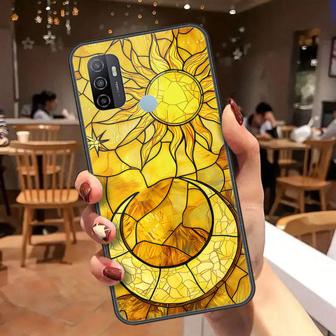 Oppo A53 Cover - Celestial Starry Universe Series  - HQ Ultra Shine Premium Infinity Glass Soft Silicon Borders Case