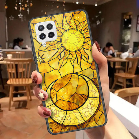 Samsung Galaxy A22 Cover - Celestial Starry Universe Series  - HQ Ultra Shine Premium Infinity Glass Soft Silicon Borders Case