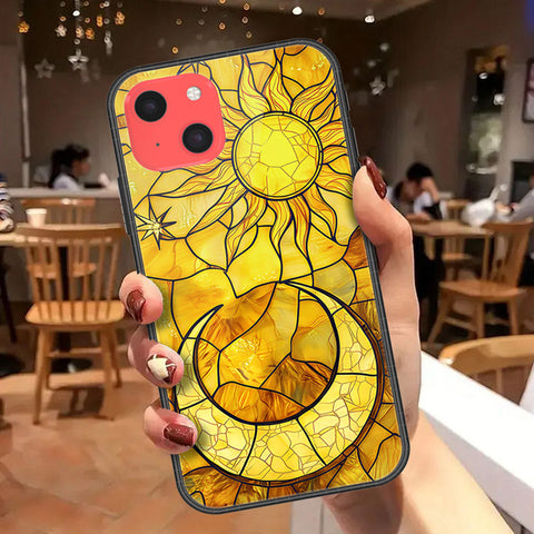 iPhone 13 Mini Cover - Celestial Starry Universe Series - HQ Ultra Shine Premium Infinity Glass Soft Silicon Borders Case