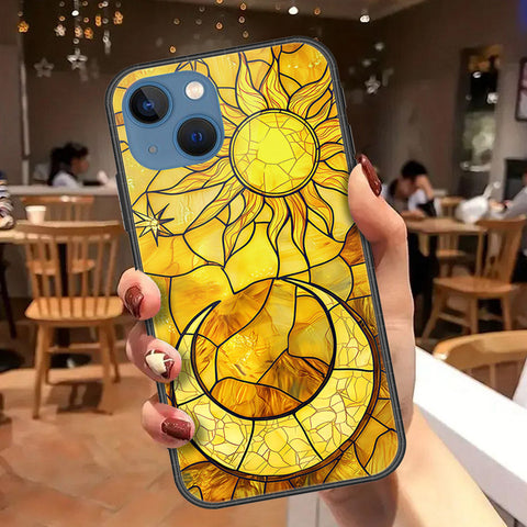 iPhone 13 Cover - Celestial Starry Universe Series - HQ Ultra Shine Premium Infinity Glass Soft Silicon Borders Case