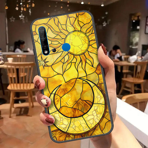 Huawei P20 Lite 2019 Cover - Celestial Starry Universe Series - HQ Ultra Shine Premium Infinity Glass Soft Silicon Borders Case