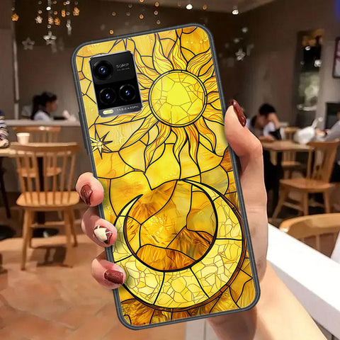 Vivo Y21 Cover - Celestial Starry Universe Series  - HQ Ultra Shine Premium Infinity Glass Soft Silicon Borders Case