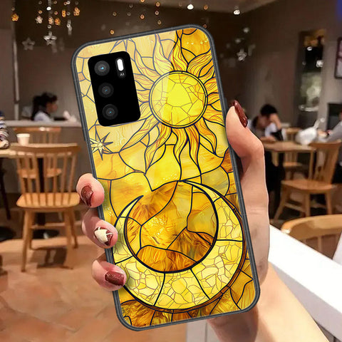 Oppo A16 Cover - Celestial Starry Universe Series  - HQ Ultra Shine Premium Infinity Glass Soft Silicon Borders Case