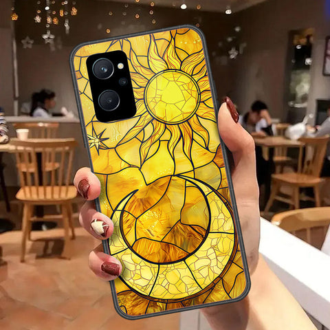 Realme 9i Cover - Celestial Starry Universe Series  - HQ Ultra Shine Premium Infinity Glass Soft Silicon Borders Case