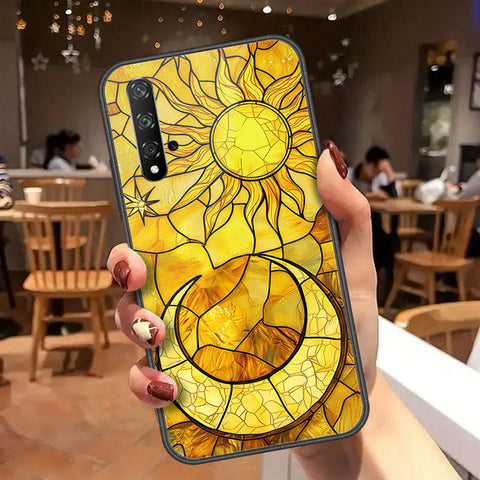 Honor 20 Cover - Celestial Starry Universe Series  - HQ Ultra Shine Premium Infinity Glass Soft Silicon Borders Case