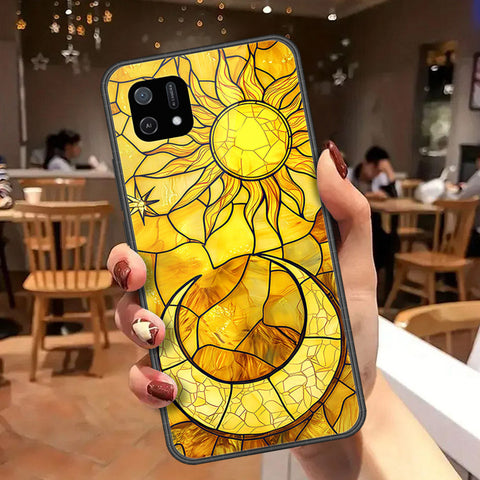 Oppo A16K Cover - Celestial Starry Universe Series  - HQ Ultra Shine Premium Infinity Glass Soft Silicon Borders Case