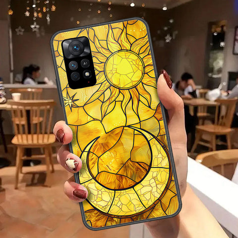 Xiaomi Redmi Note 11 Pro Cover - Celestial Starry Universe Series  - HQ Ultra Shine Premium Infinity Glass Soft Silicon Borders Case