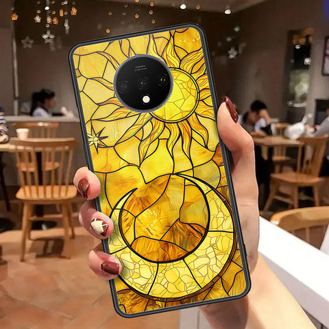 OnePlus 7T Cover - Celestial Starry Universe Series  - HQ Ultra Shine Premium Infinity Glass Soft Silicon Borders Case