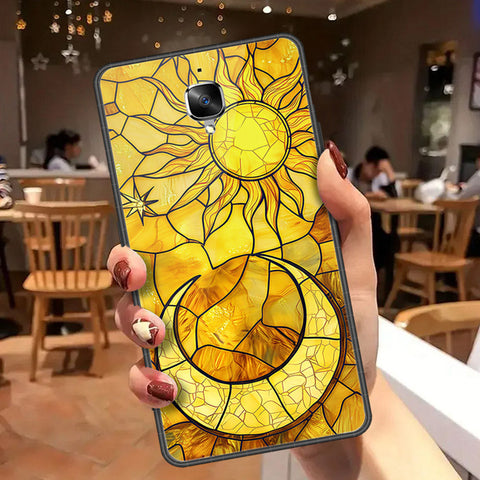 OnePlus 3 Cover - Celestial Starry Universe Series  - HQ Ultra Shine Premium Infinity Glass Soft Silicon Borders Case