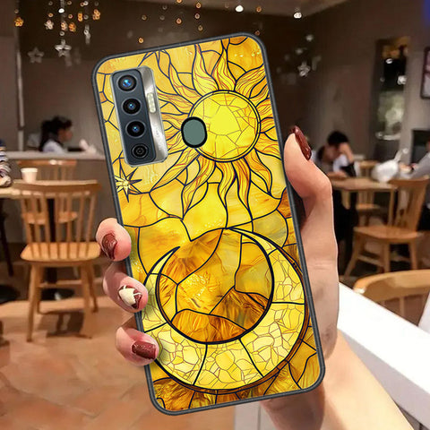 Tecno Camon 17 Cover - Celestial Starry Universe Series  - HQ Ultra Shine Premium Infinity Glass Soft Silicon Borders Case