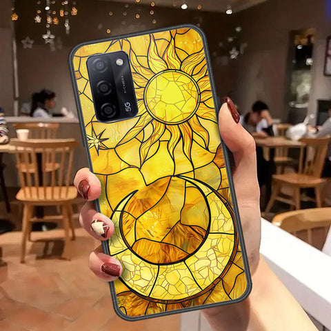 Oppo A55 5G Cover - Celestial Starry Universe Series  - HQ Ultra Shine Premium Infinity Glass Soft Silicon Borders Case