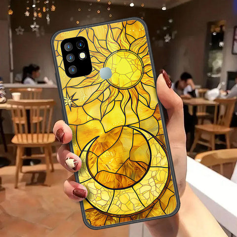 Infinix Hot 10 Cover - Celestial Starry Universe Series  - HQ Ultra Shine Premium Infinity Glass Soft Silicon Borders Case