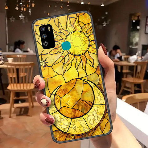 Infinix Hot 9 Play Cover - Celestial Starry Universe Series  - HQ Ultra Shine Premium Infinity Glass Soft Silicon Borders Case