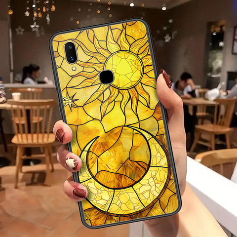 Vivo V11 Cover - Celestial Starry Universe Series  - HQ Ultra Shine Premium Infinity Glass Soft Silicon Borders Case
