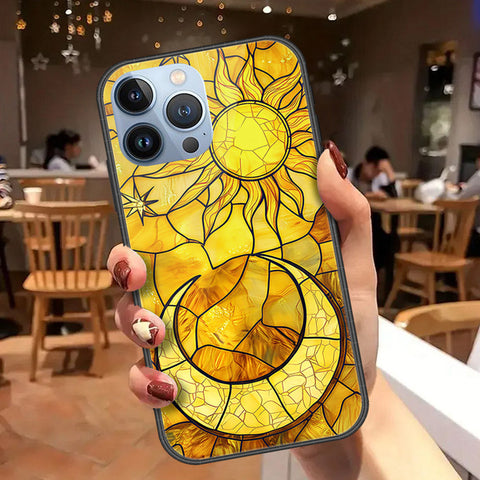 iPhone 14 Pro Max Cover - Celestial Starry Universe Series - HQ Ultra Shine Premium Infinity Glass Soft Silicon Borders Case
