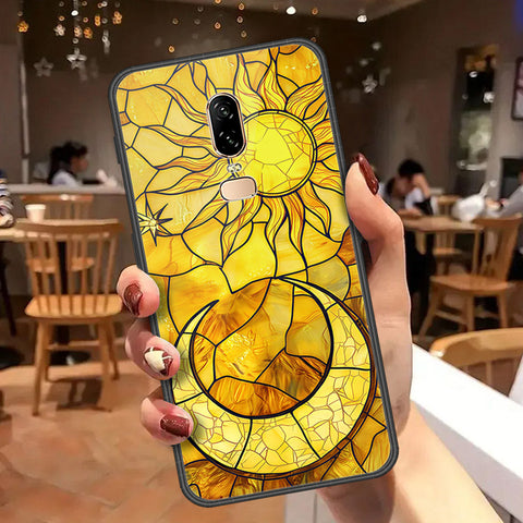 OnePlus 6 Cover - Celestial Starry Universe Series - HQ Ultra Shine Premium Infinity Glass Soft Silicon Borders Case