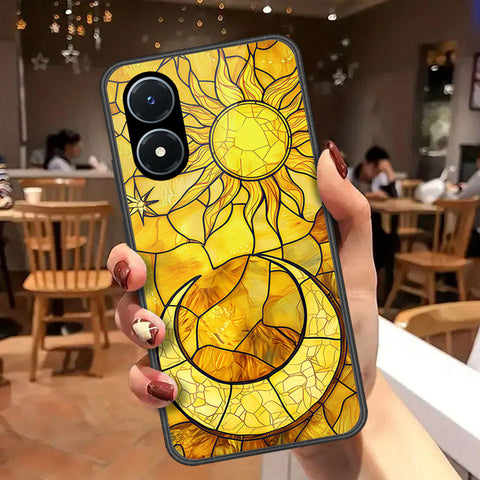 Vivo Y02s Cover - Celestial Starry Universe Series  - HQ Ultra Shine Premium Infinity Glass Soft Silicon Borders Case