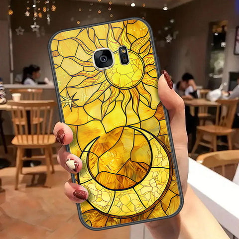 Samsung Galaxy S7 Cover - Celestial Starry Universe Series  - HQ Ultra Shine Premium Infinity Glass Soft Silicon Borders Case