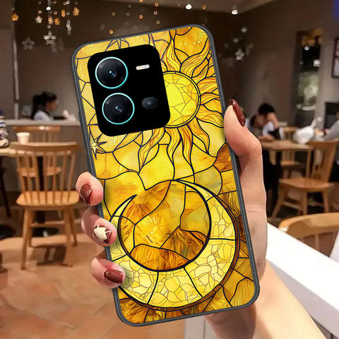Vivo V25 5G Cover - Celestial Starry Universe Series  - HQ Ultra Shine Premium Infinity Glass Soft Silicon Borders Case