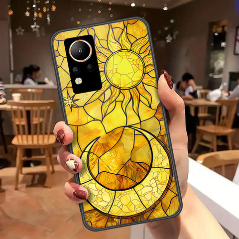 Infinix Note 12 Cover - Celestial Starry Universe Series  - HQ Ultra Shine Premium Infinity Glass Soft Silicon Borders Case
