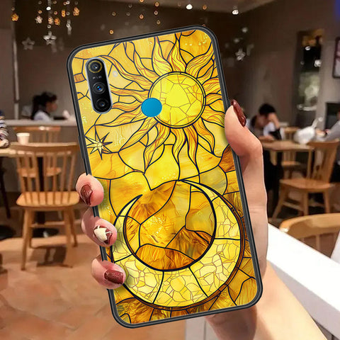 Realme 5s Cover - Celestial Starry Universe Series  - HQ Ultra Shine Premium Infinity Glass Soft Silicon Borders Case