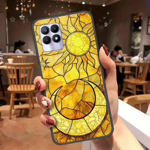 Realme 8i Cover - Celestial Starry Universe Series  - HQ Ultra Shine Premium Infinity Glass Soft Silicon Borders Case