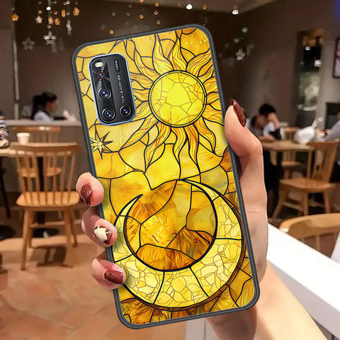 Vivo V19 Cover - Celestial Starry Universe Series  - HQ Ultra Shine Premium Infinity Glass Soft Silicon Borders Case