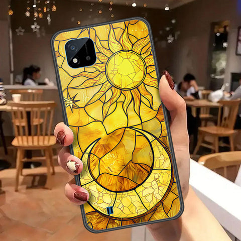 Realme Narzo 50i Cover - Celestial Starry Universe Series  - HQ Ultra Shine Premium Infinity Glass Soft Silicon Borders Case