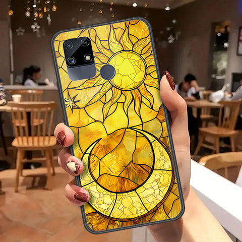 Realme Narzo 30 Cover - Celestial Starry Universe Series  - HQ Ultra Shine Premium Infinity Glass Soft Silicon Borders Case