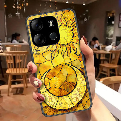 Infinix Smart 7 Plus Cover - Celestial Starry Universe Series  - HQ Ultra Shine Premium Infinity Glass Soft Silicon Borders Case