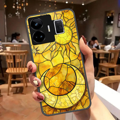 Realme GT3 Cover - Celestial Starry Universe Series  - HQ Ultra Shine Premium Infinity Glass Soft Silicon Borders Case