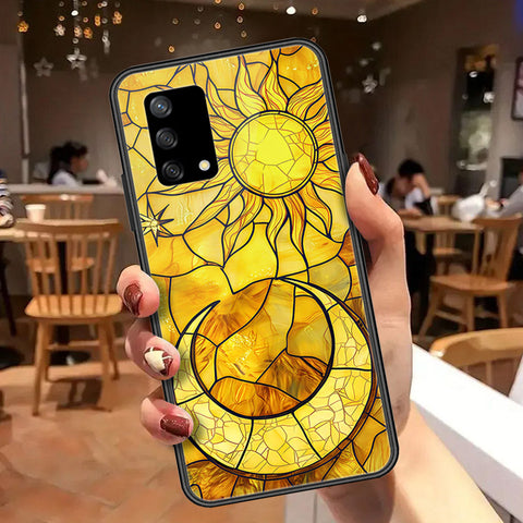 Oppo A74 Cover - Celestial Starry Universe Series  - HQ Ultra Shine Premium Infinity Glass Soft Silicon Borders Case
