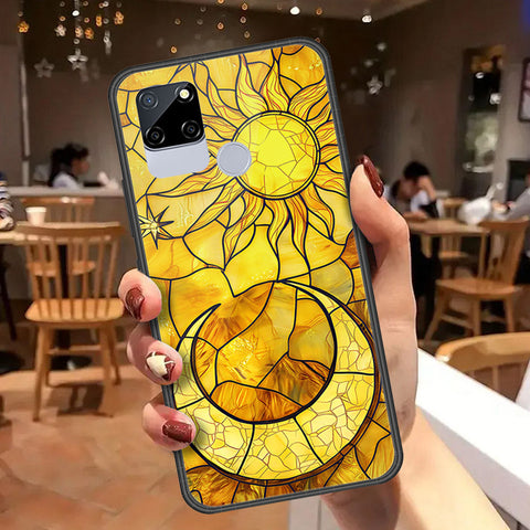 Realme C12 Cover - Celestial Starry Universe Series - HQ Ultra Shine Premium Infinity Glass Soft Silicon Borders Case
