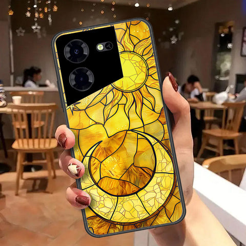 Tecno Pova 5 Pro Cover - Celestial Starry Universe Series - HQ Ultra Shine Premium Infinity Glass Soft Silicon Borders Case