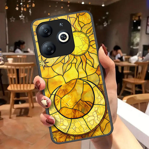 itel P55 4G Cover - Celestial Starry Universe Series - HQ Ultra Shine Premium Infinity Glass Soft Silicon Borders Case