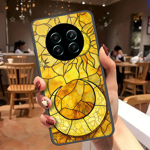 Realme 12 4GCover - Celestial Starry Universe Series - HQ Ultra Shine Premium Infinity Glass Soft Silicon Borders Case